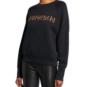 SPRWMN Leopard Cotton Crewneck RED